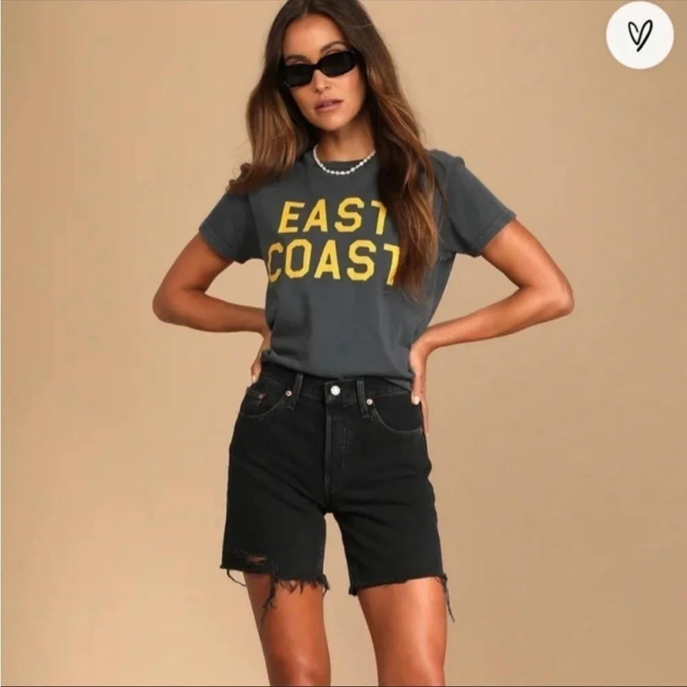 Levi's 501 Mid Thigh Short Lunar Black - Picture 4 of 11